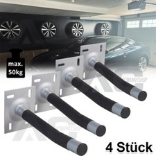 Autoreifen Wandhalter Set für 4 Felgen mit Schrumpfschlauch-Überzug + Schrauben