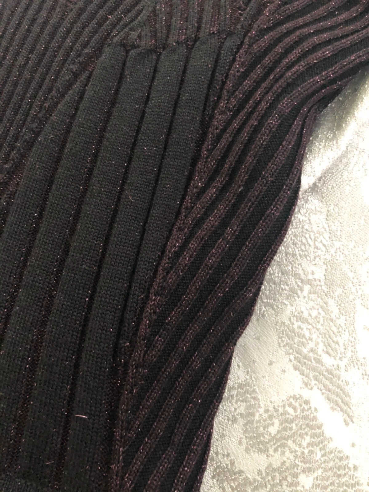 AUTENTICO ABITO DA MAGLIONE IN LANA A COSTINE A SPALLA FREDDA VERSACE TAGLIA 38 IT