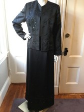 ZOLA EVENINGS SUIT FORMAL BY DAVID MINKA SKIRT 8 /JACKET L Wedding