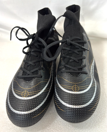 Men's Soccer Shoes High Top Soccer Cleats Black ~ Size EUR 44 US 10-10.5 ~ New - Picture 2 of 10