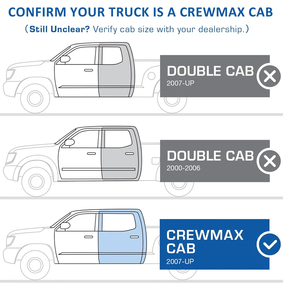 estriberas de 6" para Toyota Tundra 2007-2021 CrewMax cabina peldaños laterales barra Nerf Foto 3 de 4