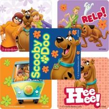 25 Scooby Doo Classic Stickers, 2.5" x 2.5" each