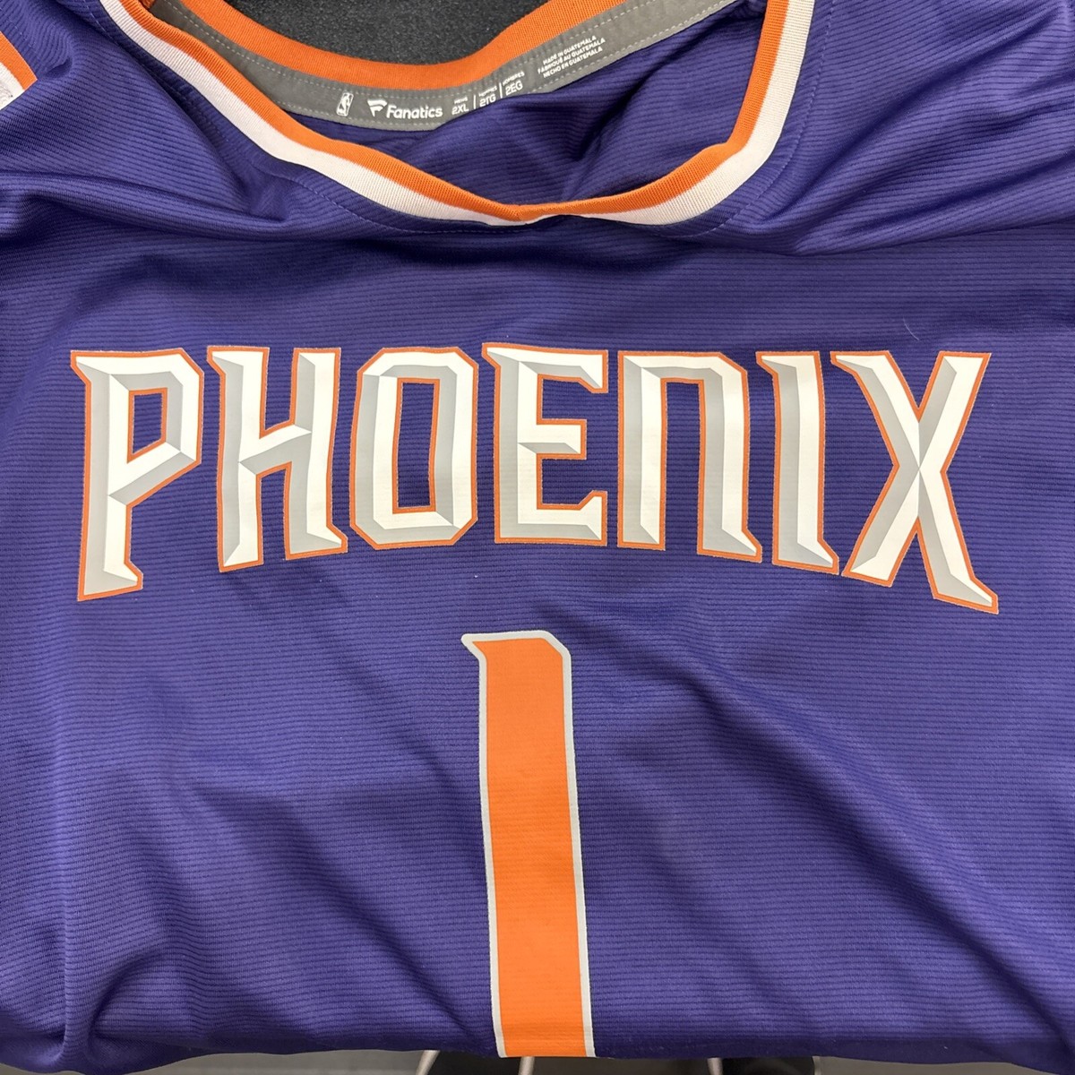 Devin Booker Phoenix Suns NBA Finals Basketball Purple Jersey 2XL
