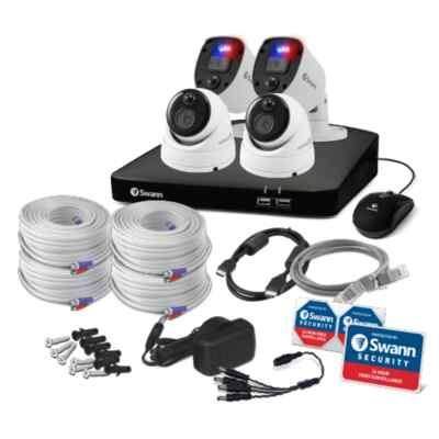 Swann DVR 4680 4-Kanal 2x1080SL 2x1080MSD 1080p HD Kamera Wärmebewegung CCTV Kit
