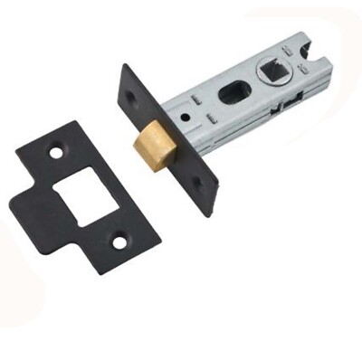 Mattschwarzer Wende-Rohrriegel 63 mm - 2-1/2'' Backset 44 mm Eclipse 70268