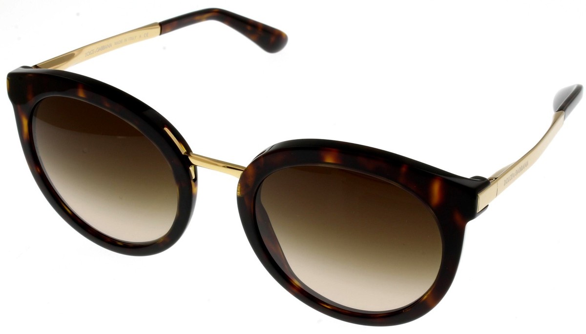 Dolce & Gabbana Sunglasses Women Cat Eye Brown DG4268 502 13 | eBay