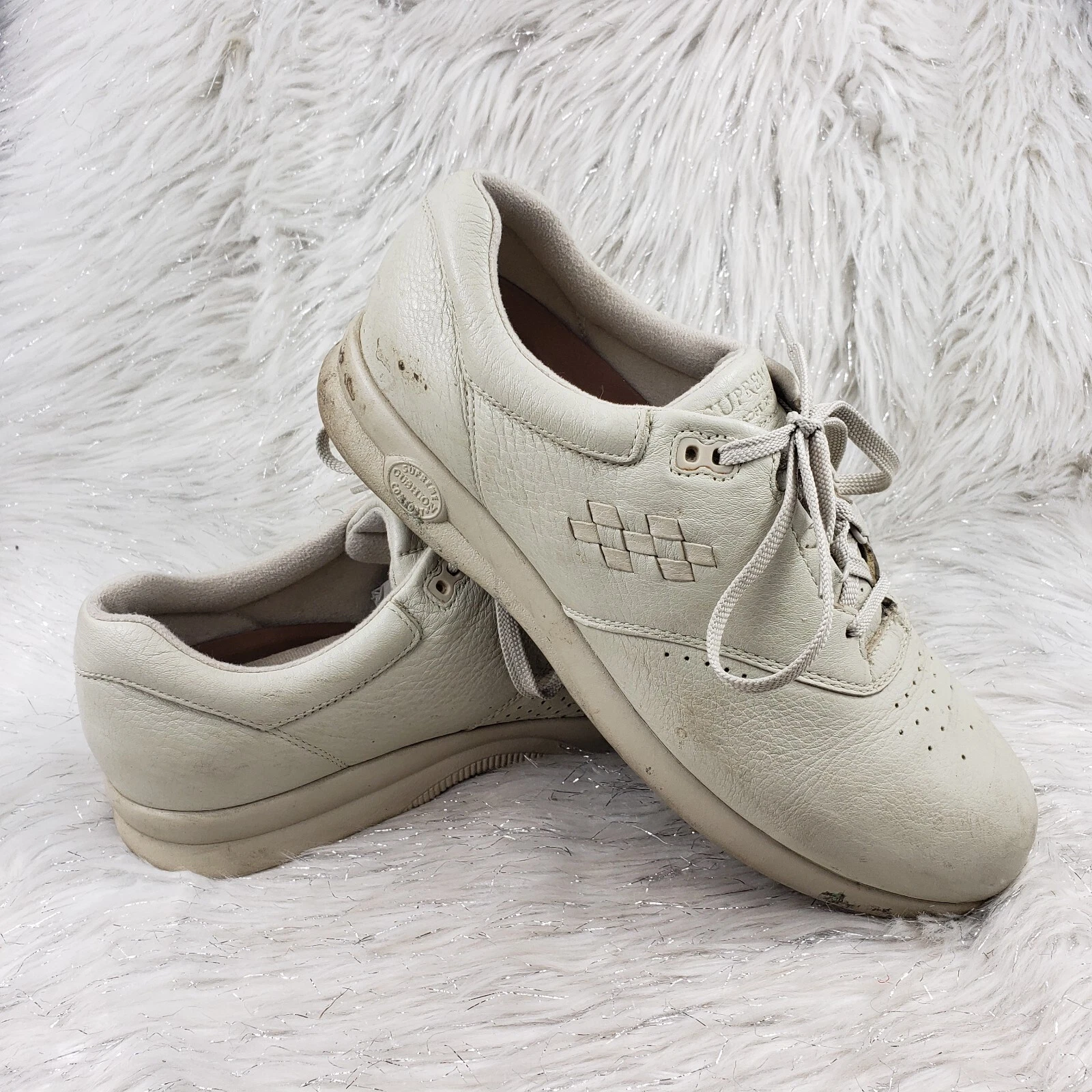Chaussures confort décontractées beige SOFT SPOTS SUPREMES femme pointure US 12 M