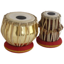 Tabla Drum Set Handmade Brass, Professional+Classic+Folk Music Instruments