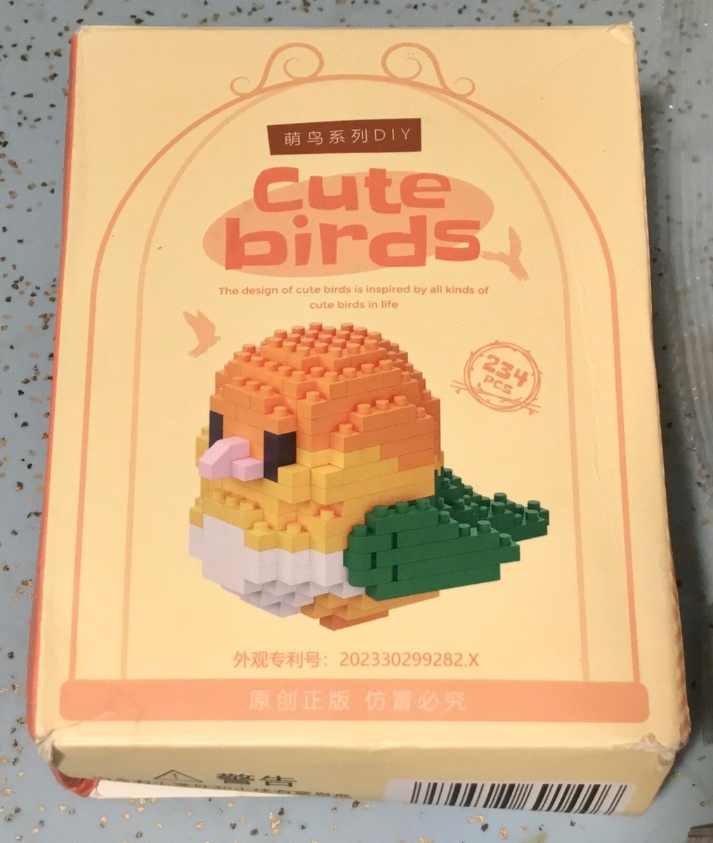 2023 DIY BUILDING BLOCKS SET#8916-CUTE BIRDS ORANGE NEVER BUILT