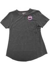 Scrubstar Supreme Stretch Woman  s Size XS. Heather Pewter W/ Purple Stitch. New