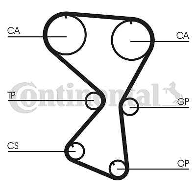 Continental Ctam CT1071K1 Timing Belt Set For Mitsubishi-image