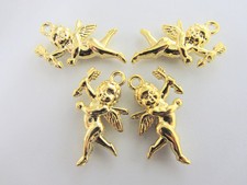 10 Cupid Angel Gold Plated Love Charm/DIY Craft/Finding/beading/Scrapbooking K33