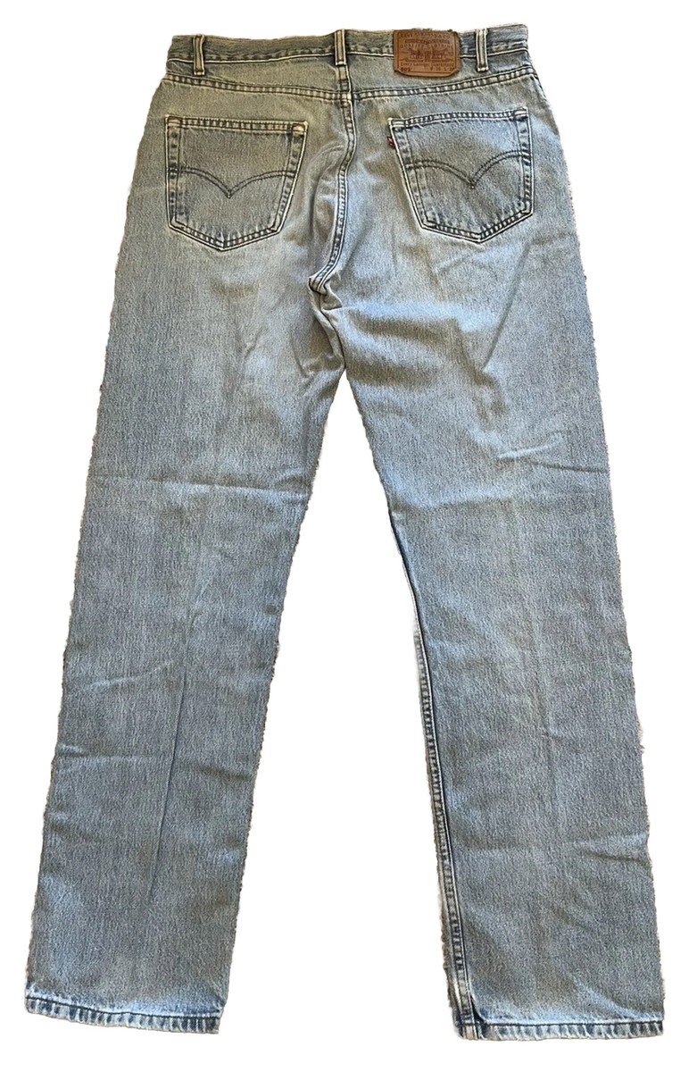 Levi's 505 Jeans Mens W36 L34 Blue Denim Regular Fit Vintage Levi's 505 Jeans Mens W36 L34 Blue Denim Regular Fit Vintage