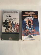 Unopened Two James Bond 007 Movies..Dr.No..Diamonds Are Forever..VHS Tapes.
