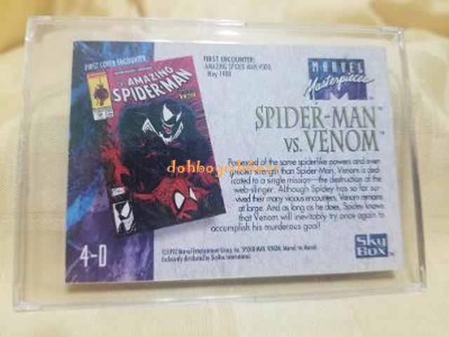 1992 Skybox Trading Card Marvel Masterpieces foil card Spider-man