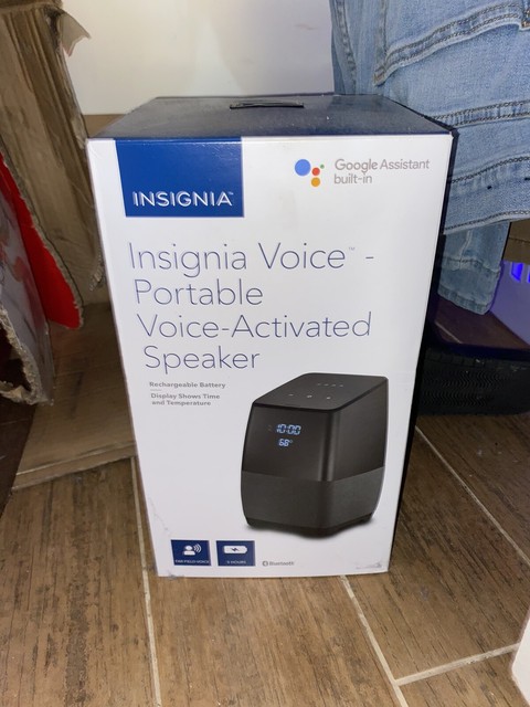 Insignia Voice Smart Bluetooth Speaker with Google Assistant - Black for sale online | eBay