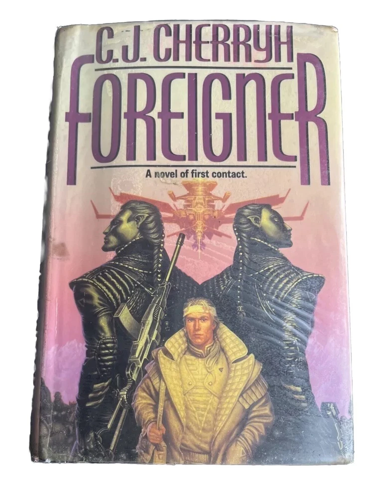 Foreigner Hardcover 1994 Cherryh C J Ex Library Book Fantasy Sci Fi Novel - Image 2 of 4