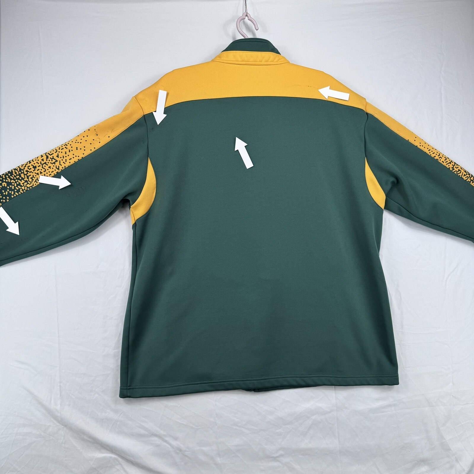 NFL Green Bay Packers Team Mens XL Issued Reebok Soft Shell Fleece Jacket thumbnail 20
