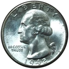 1942-S Washington Quarter Gem BU Condition w/ Great Eye Appeal!