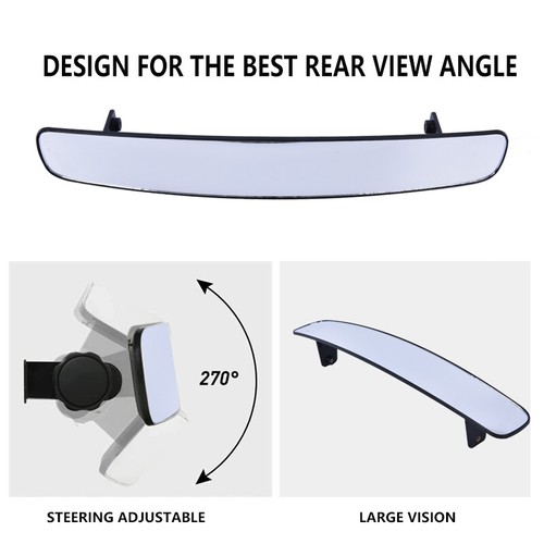 Golf Cart Rear View Mirror, 180 Degree Rear View Mirror 16.5" Extra WideY&NS - Picture 4 of 5
