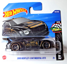 Hot Wheels - Bentley Continental GT3 2018 - negro - HW Race Day 2025 - JBB30