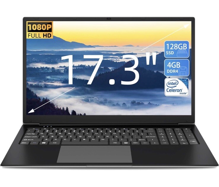 SGIN Laptop 17.3” Windows 11 With 128GB ROM, 4GB RAM, Intel | eBay