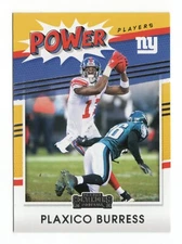 Plaxico Burress PP-PBU 2021 Panini Contenders Power Players New York Giants Card