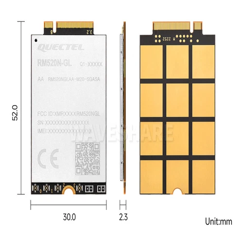 Original disassembled parts Quectel RM520NGL/RM500QGL5g Internet of Things modem - Bild 6 von 20