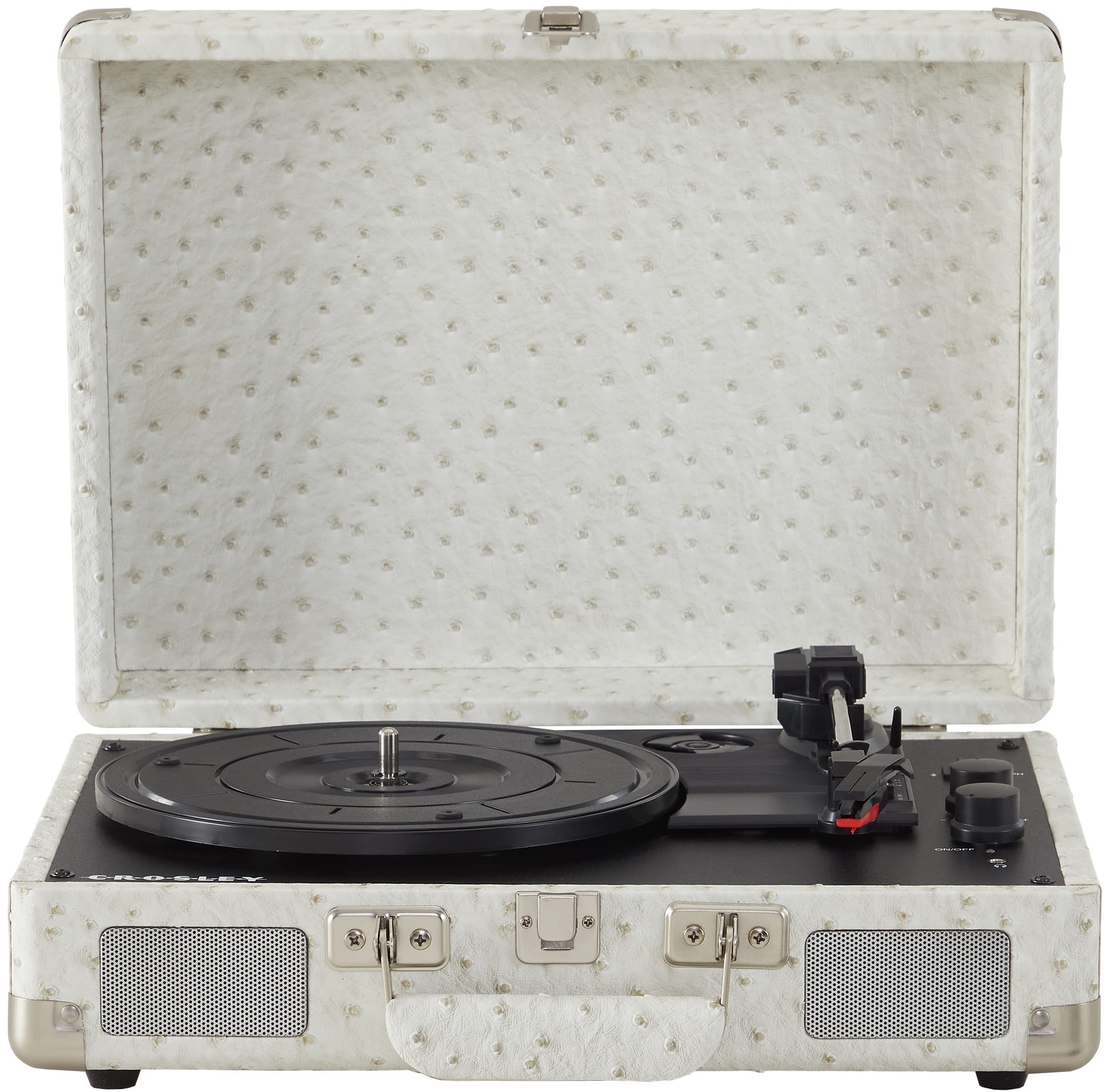 CR8005F-WO Cruiser Plus Vintage 3-Speed Bluetooth in/Out Suitcase Vinyl Recor...