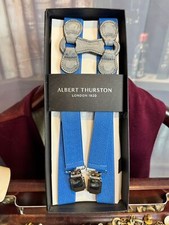 Unique and Rare Albert Thurston Braces Suspenders Not standard production i...