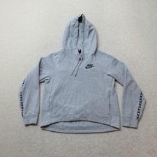 Nike Hoodie Womens Small Grey Pullover Swoosh Casual Jumper Jersey Sportswear