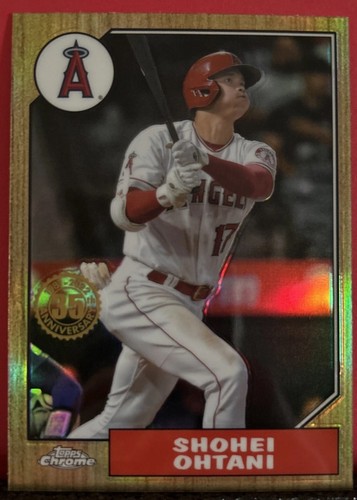 2022 Topps Chrome Shohei Ohtani 1987 35th Anniversary Refractor #87BC-2 Angels
