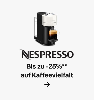 Nespresso Logo und Kaffeemaschine