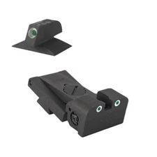 Kensight 1911 Tritium Night Sights .120" Deep Notch,Rounded Blade Sight Set