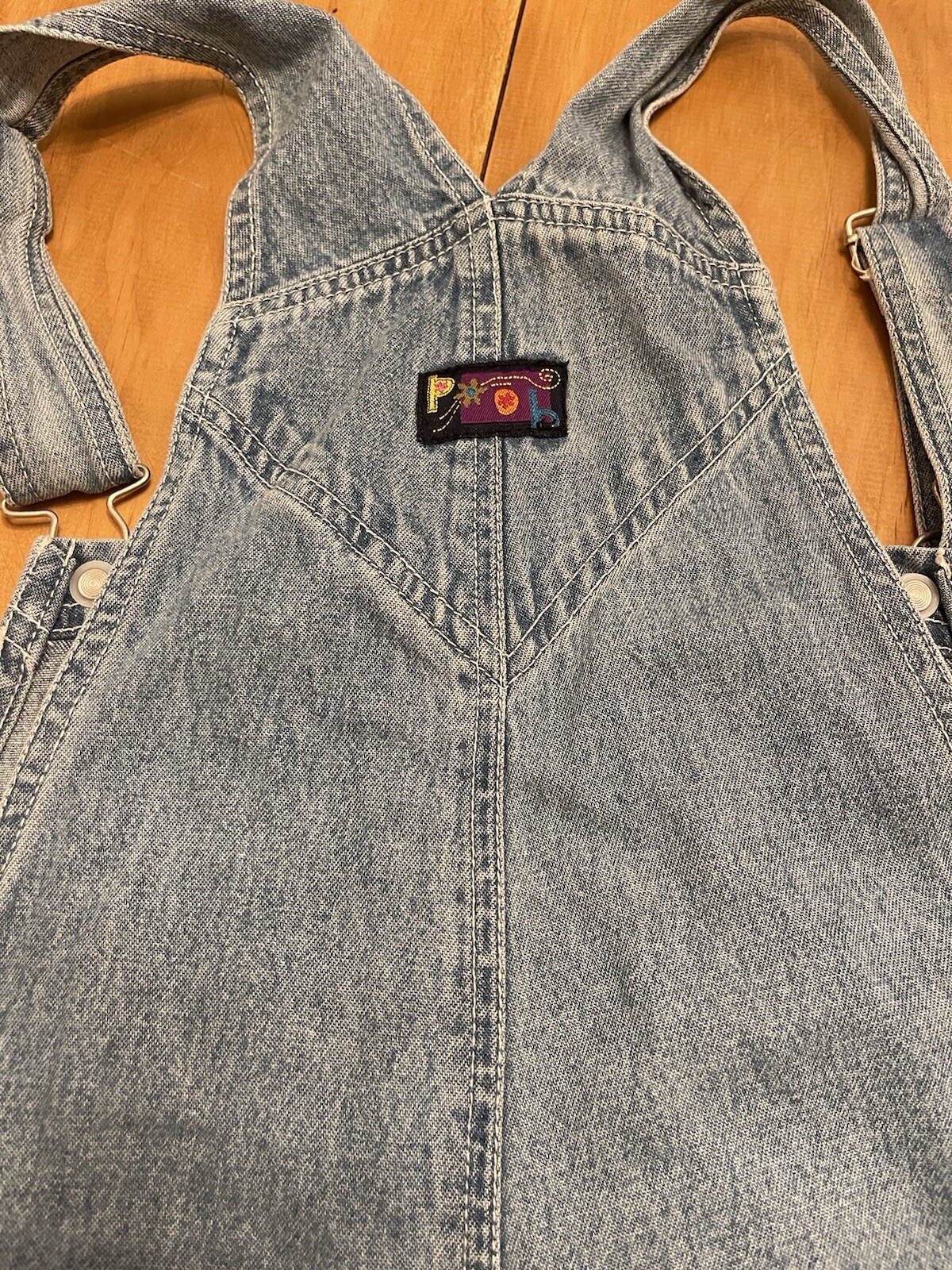 Vintage Disney Denim Overalls L Winnie The Pooh E… - image 13