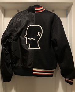 brain dead split varsity jacket