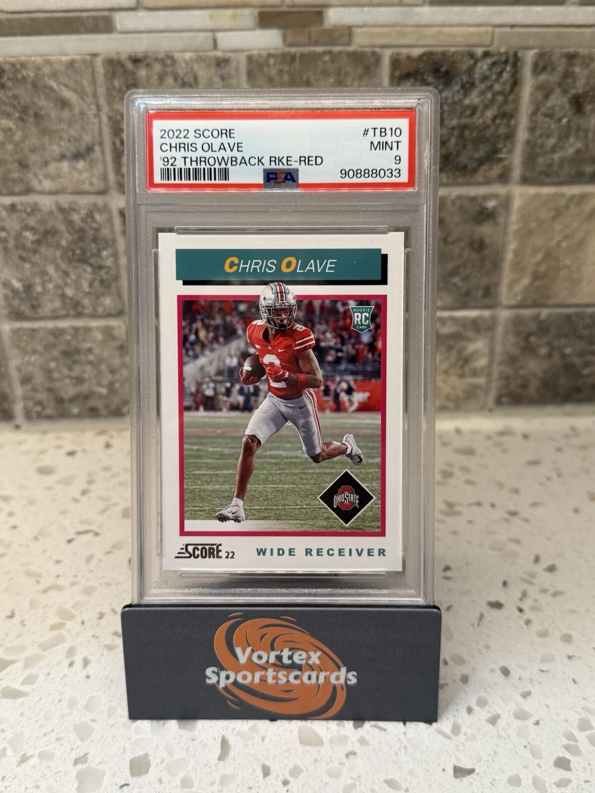 Chris Olave Panini Score 1992 Throwback Rookie #TB10 Red