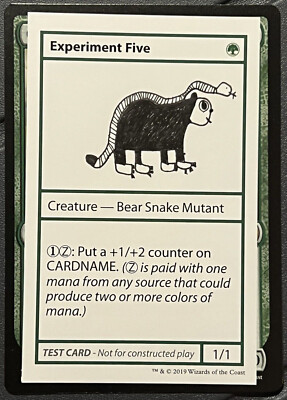 mtg magic Experiment Five mystery booster MB ENGLISCH playtest card