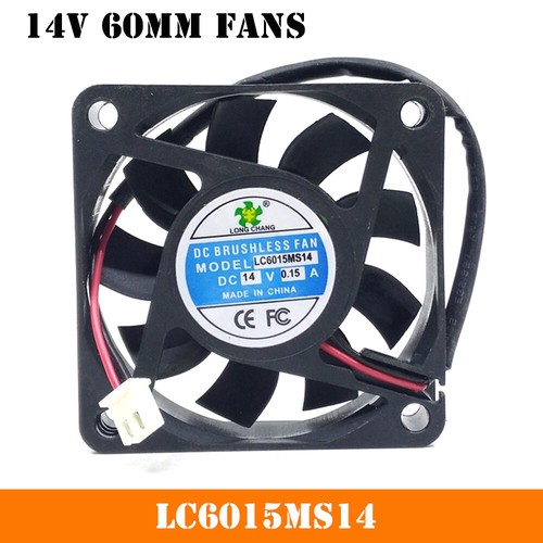 DC 14V 60mm 6cm Fans For LC6015MS14 DC14V 0.15A 6015 6CM 2-wire Cooling Fan - 第 1/4 張圖片
