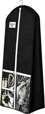 72" Wedding Dress Garment Bag with 10'' Gusseted Dress Bags for Gowns Long 4