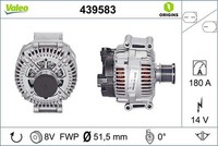 Lichtmaschine Valeo FüR MERCEDES-BENZ G-KLASSE G 320 CDI 439583