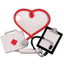 Doctor Dr. Uniform Lab Coat Personalized Christmas Tree Ornament