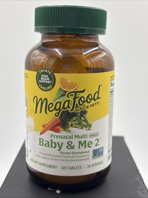 MegaFood Baby & Me 2 Dietary Supplement - 120 Count 04/26