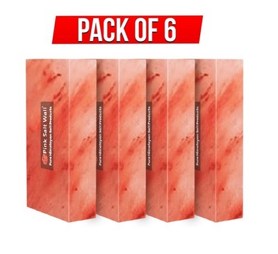 6 Himalayan Salt Tiles, bricks 12''x8''x2'' For Spa, Sauna & Cooking Multipurpose