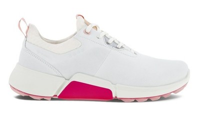 Ecco Womens Biom H4 Goretex Waterproof Golf Shoes 10-10.5 NWOT White Silver Pink