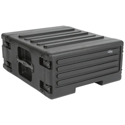 SKB 4U rSeries Rolling Rack Integrated Back Wheels 1-Touch Pull Handle(Open Box)