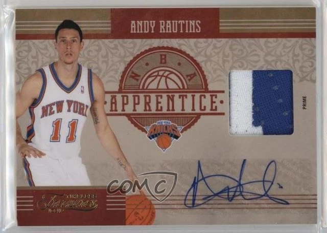 2010-11 Timeless Treasures Prime Signatures 1/10 Andy Rautins Rookie Auto RC 1l2