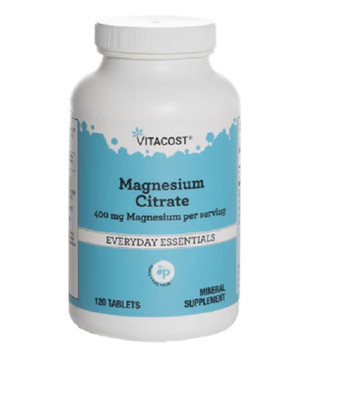 Vitacost Magnesium Citrate -- 400 mg Magnesium per serving - 120 Tablets 2/2027