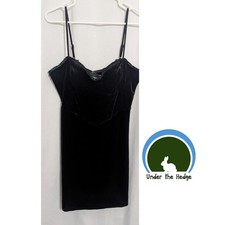 NwoT B Darlin Black Velvet Ruffle Strappy Mini Dress Size 15/16 F1 Whimsigoth