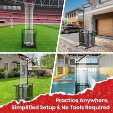 Volleyball Setter Training Net with Wheels Indoor Outdoor Training Equipment